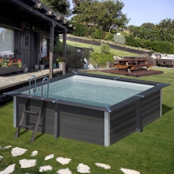 Piscine bois composite Avant Garde Gré 3,26 x 3,26 h0,96m