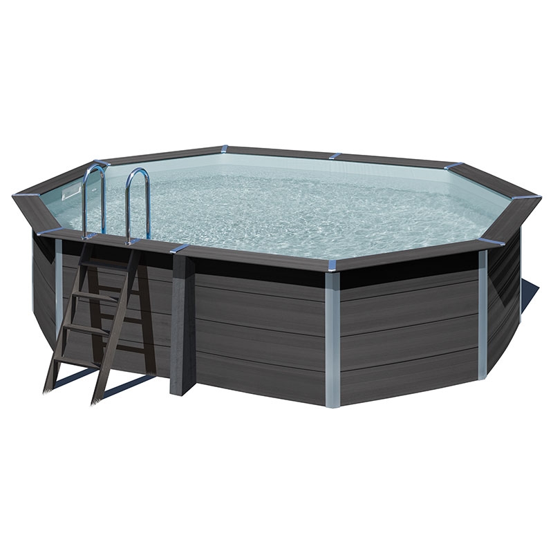 Piscine hors sol composite 4,66 x 3,26 x 1,24m