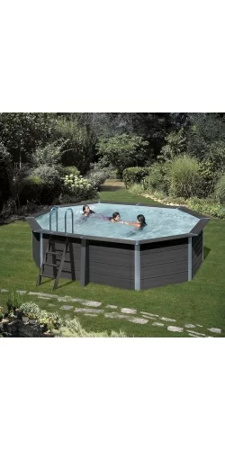 Piscine bois composite Avant Garde Gré 5,24 x 3,86 h1,24m