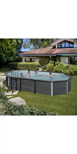 Piscine bois composite Avant Garde Gré 6,64 x 3,86 h1,24m