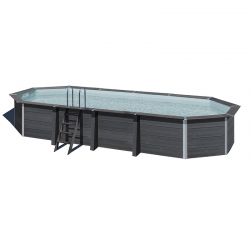 Piscine bois composite Avant Garde Gré 8,04 x 3,86 h1,24m