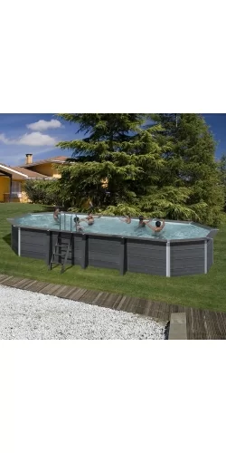 Piscine bois composite Avant Garde Gré 8,04 x 3,86 h1,24m