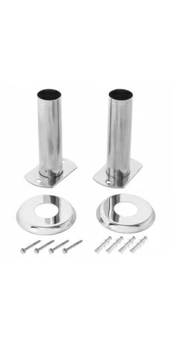 Ancrage droit pour échelle inox (lot de 2)