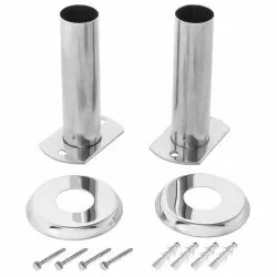 Ancrage droit pour échelle inox (lot de 2)