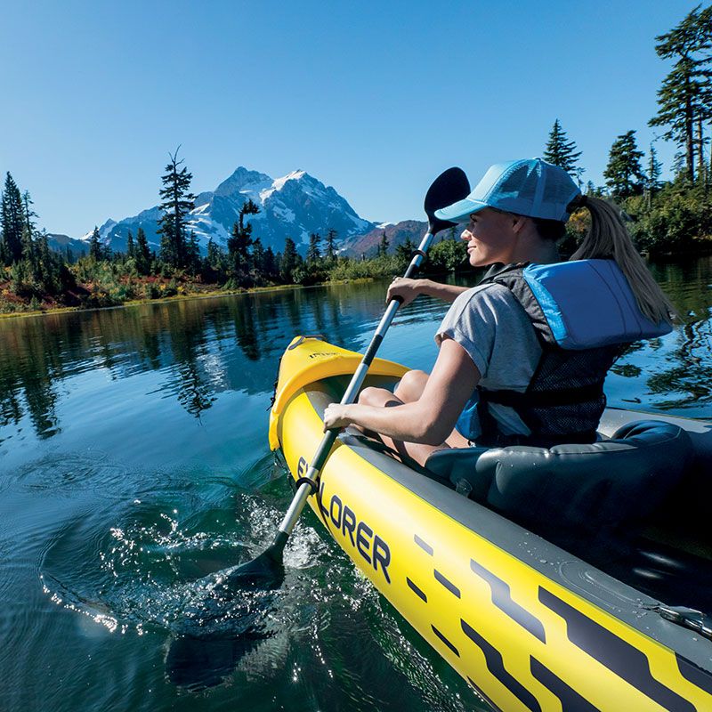 Canoë Kayak Intex Explorer K2 avec pagaies et gonfleur