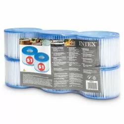Cartouche Pure Spa Intex S1 (lot de 6)
