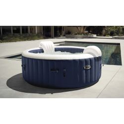 Intex Pure Spa Blue Navy bulles 4 places luxe