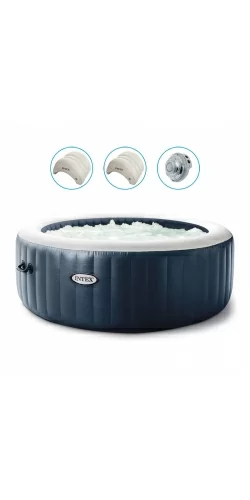 Spa Intex Pure Spa Blue Navy bulles 6 places luxe