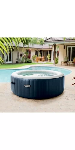 Intex Pure Spa Blue Navy bulles 6 places luxe