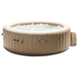 Spa gonflable Intex Pure Spa 77 128426 Bubble Massage système de protection  contre le calcaire intégré 120 buses à air avec couverture thermique beige  - HORNBACH Luxembourg