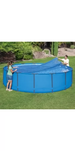 Bâche à bulles pour piscine Bestway ronde Steel Pro