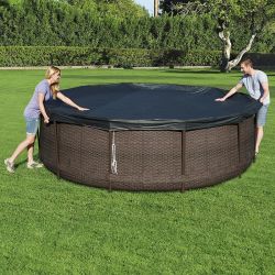 Bâche de protection pour piscine Bestway ronde Swim Vista