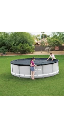 Bâche de protection pour piscine Bestway ronde Power Steel