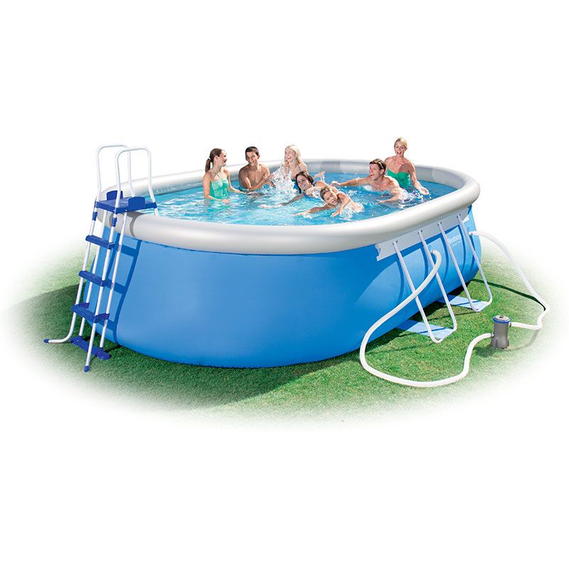 Piscine autoportée Bestway Fast Set ovale 5,49 x 3,66 x h1.22m Piscine autoportée Bestway Fast Set ovale 5,49 x 3,66 x h1.22m