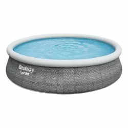 Piscine autoportée Bestway Fast Set Rotin ronde 4,57 x h1,07m
