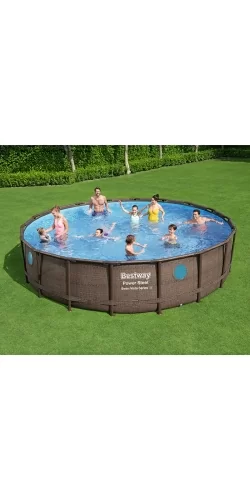 Piscine hors-sol Bestway Ronde Power Steel Swim Vista 5,49 x h1,22m