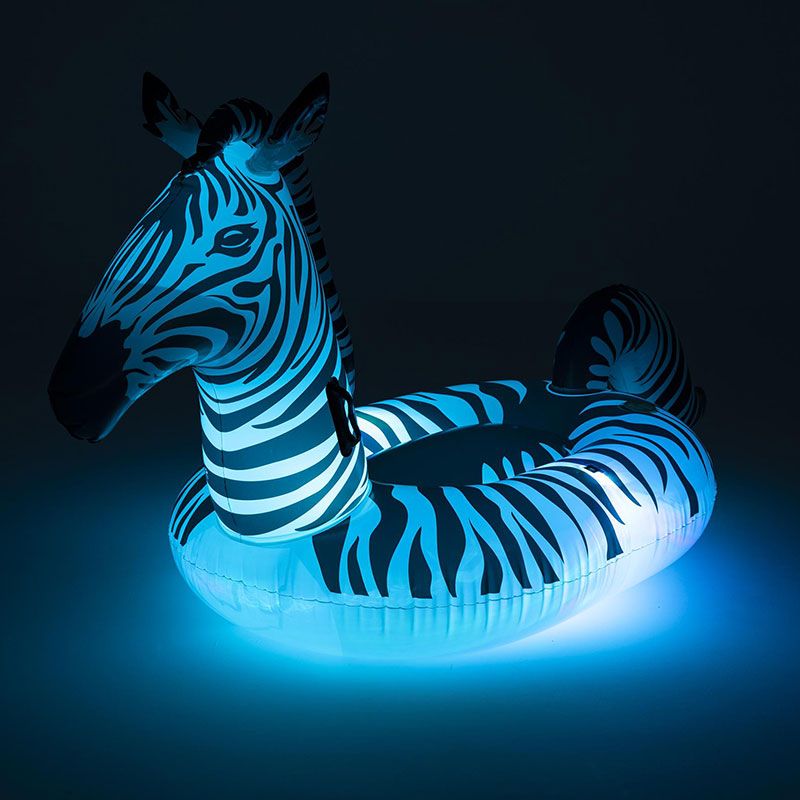 Zèbre géant gonflable avec LED multicolore Zèbre géant gonflable avec LED multicolore