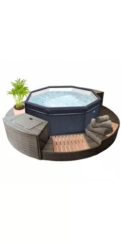 Spa semi-rigide NetSpa Octopus 4-6 places avec mobilier