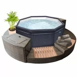 Spa semi-rigide NetSpa Octopus 4-6 places avec mobilier Spa semi-rigide NetSpa Octopus 4-6 places avec mobilier