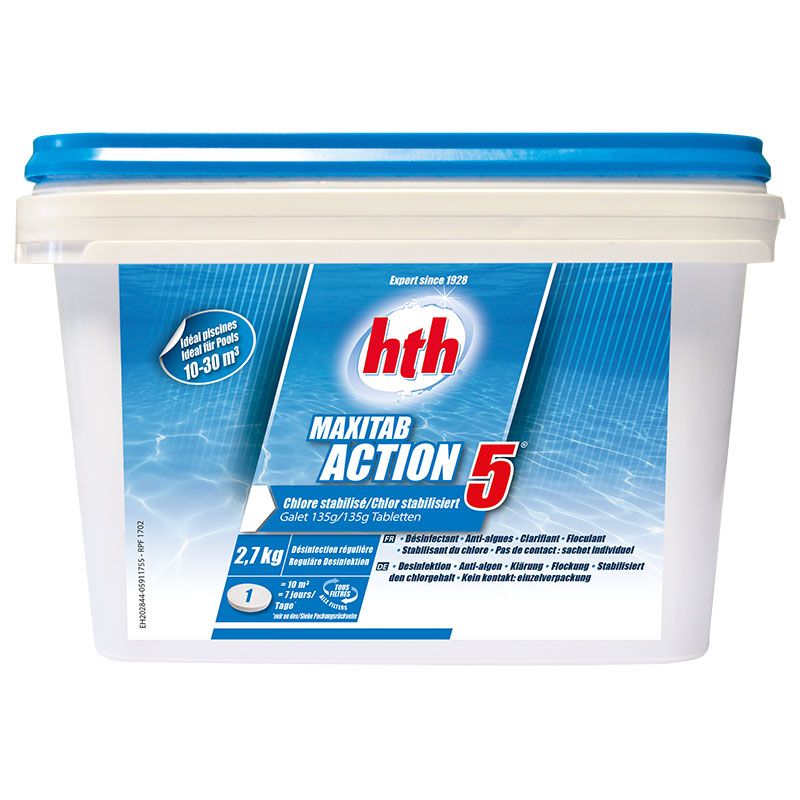 HTH Maxitab Action 5 - chlore multiactions HTH Maxitab Action 5 - chlore multiactions