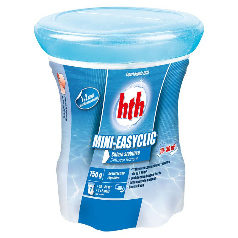 HTH Minitab Fizzy pastilles chlore stabilisé pour petites piscines