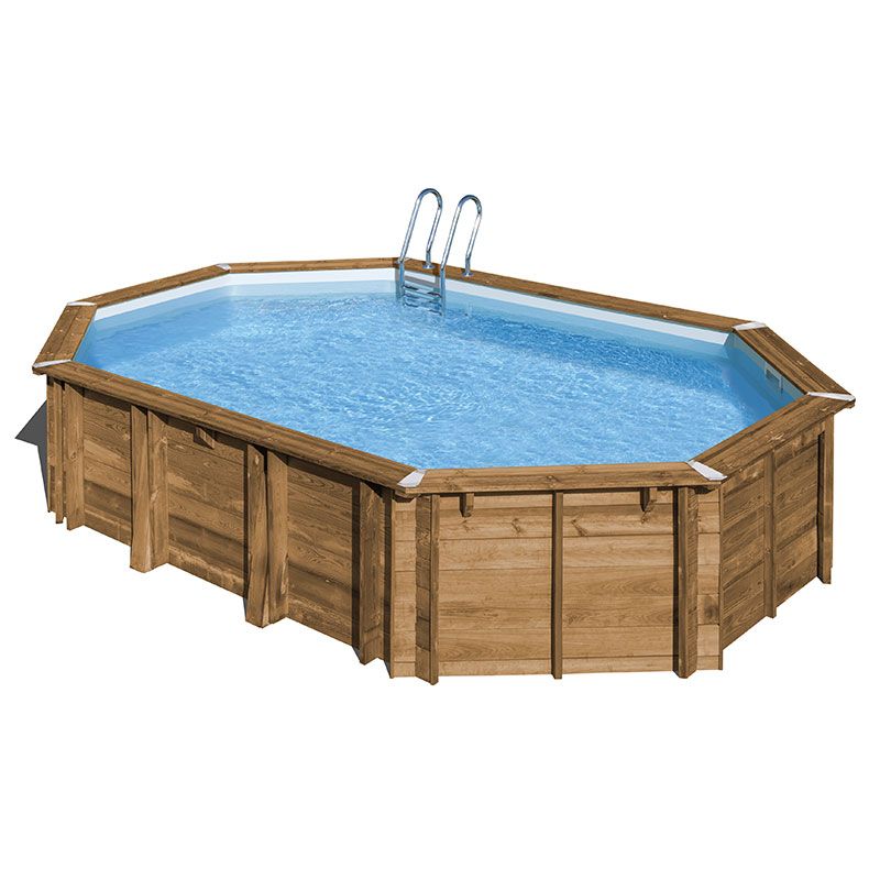 Piscine en bois ronde VICTORIA Ø 5,85 m x H. 1,36 m - Piscine en kit