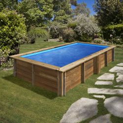 Piscine bois rectangulaire Lemon 3,75 x 2,00 x h0,68m