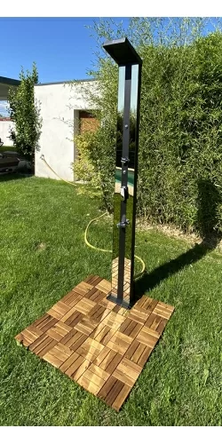 Douche solaire Anais deluxe 38L avec rince pieds et brumisateur