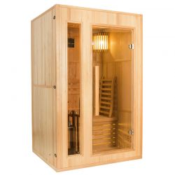Sauna traditionnel à vapeur Zen 2 places