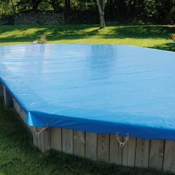 Protection d'hivernage de sécurité pour piscine bois hors sol