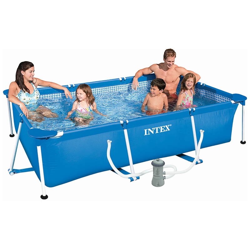 Piscine tubulaire 3x2x0,75 Intex rectangle Metal frame