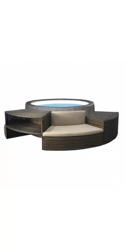 Spa semi-rigide NetSpa Vita Premium 6 places avec mobilier