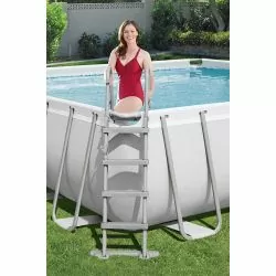 Piscine Bestway Rectangulaire Power Steel 4,88 x 2,44 h1,22m Piscine Bestway Rectangulaire Power Steel 4,88 x 2,44 h1,22m