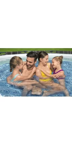 Piscine Bestway Ronde Steel Pro Max Decor Bois 3,66 x h1,00m