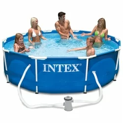 Piscine Intex Metal frame 3,05 x h0,76m Piscine Intex Metal frame 3,05 x h0,76m