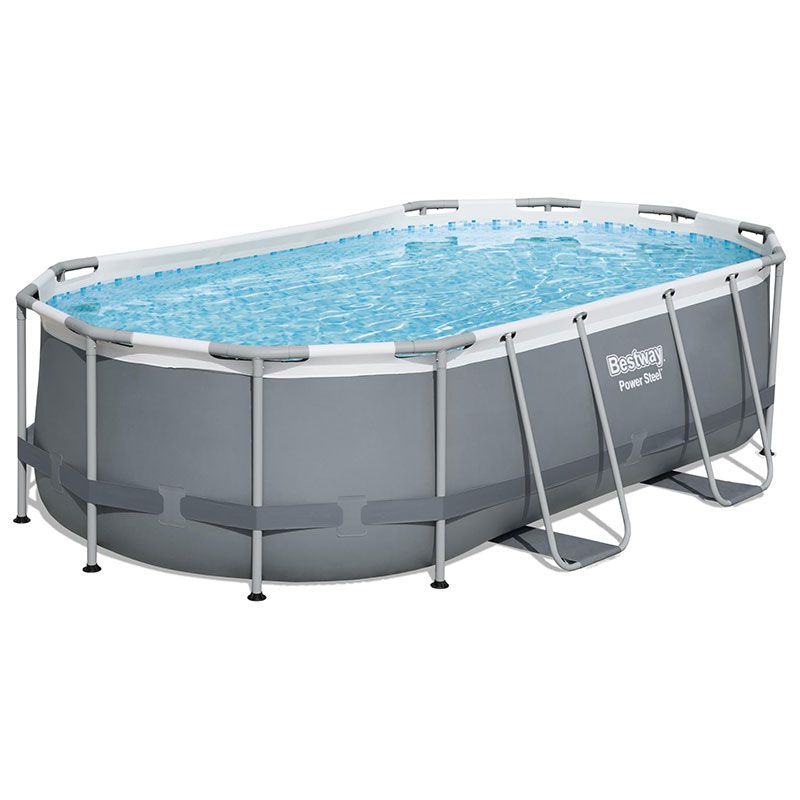 Piscine tubulaire rectangulaire Steel Pro L221 x l150 x H43cm Bestway -  Piscine hors sol - Piscine et Spa - Jardin et Plein air