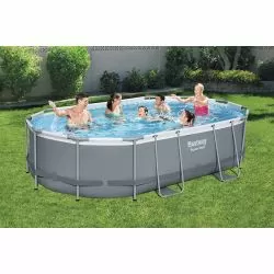 Piscine Bestway Ovale Power Steel 4,88 x 3,05 h1,07m