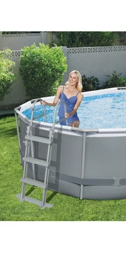 Piscine Bestway Ovale Power Steel 4,88 x 3,05 h1,07m