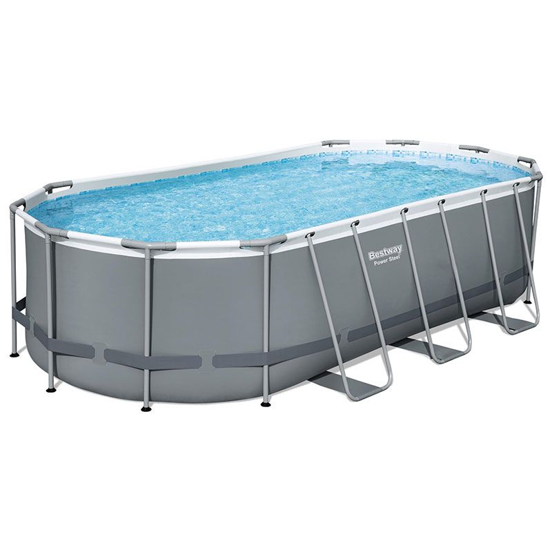 Piscine Bestway Ovale Power Steel 5,49 x 2,74 h1,22m Piscine Bestway Ovale Power Steel 5,49 x 2,74 h1,22m