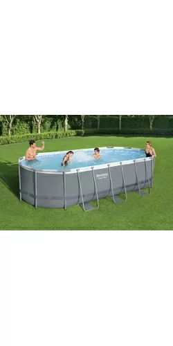 Piscine Bestway Ovale Power Steel 5,49 x 2,74 h1,22m