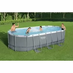Piscine Bestway Ovale Power Steel 5,49 x 2,74 h1,22m