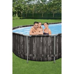 Piscine tubulaire rectangulaire power steel 7,32 x 3,66 x 1,32 Bestway