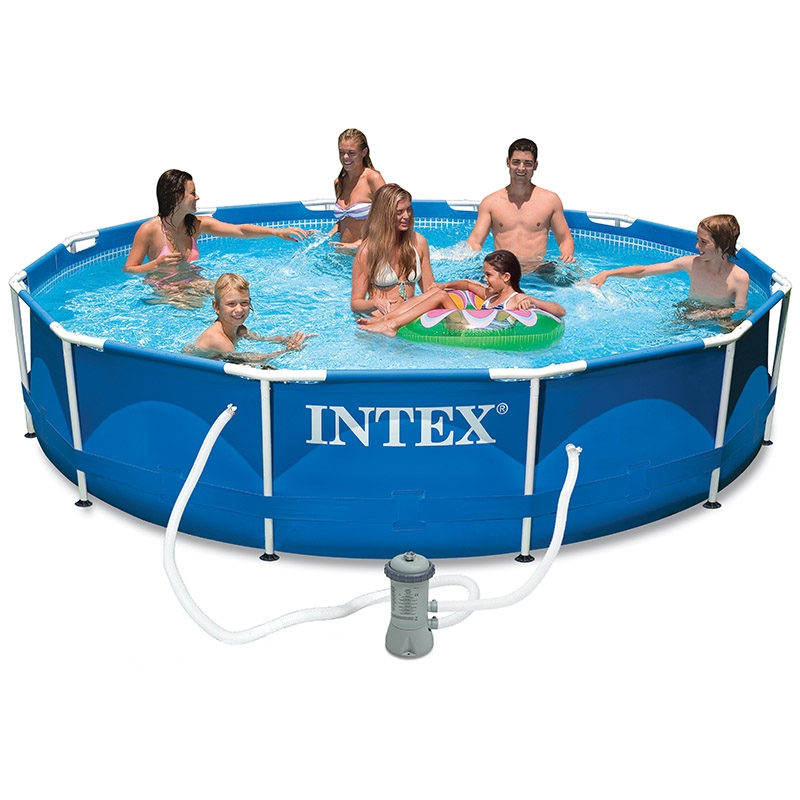 Piscine tubulaire ronde Intex 3,66 x 0,76 m - Le Dépôt Bailleul