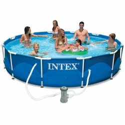 Piscine Intex Metal frame 3,66 x h0,76m Piscine Intex Metal frame 3,66 x h0,76m