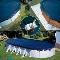 Bâche d'hivernage renforcée pour piscine acier Gre