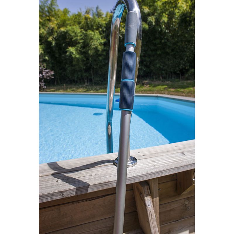 Perche De Sauvetage Télescopique Pour Piscine – Fibre De Verre, 4,5/5,5/6,5 M, Crochet De Sécurité Réglable, Pour Piscines Privées, Parcs Aquatiques, Bateaux