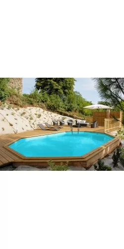 Piscine bois Safran II 6,20 x 3,95 x h1,36m