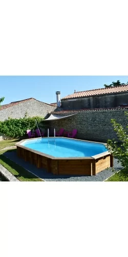 Piscine bois Safran II 6,20 x 3,95 x h1,36m