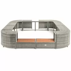 Habillage Bestway universel pour spa 188 cm carre Habillage Bestway universel pour spa 188 cm carre