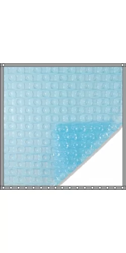 Bâche à bulles Quatro 500 microns Oxo bleu translucide